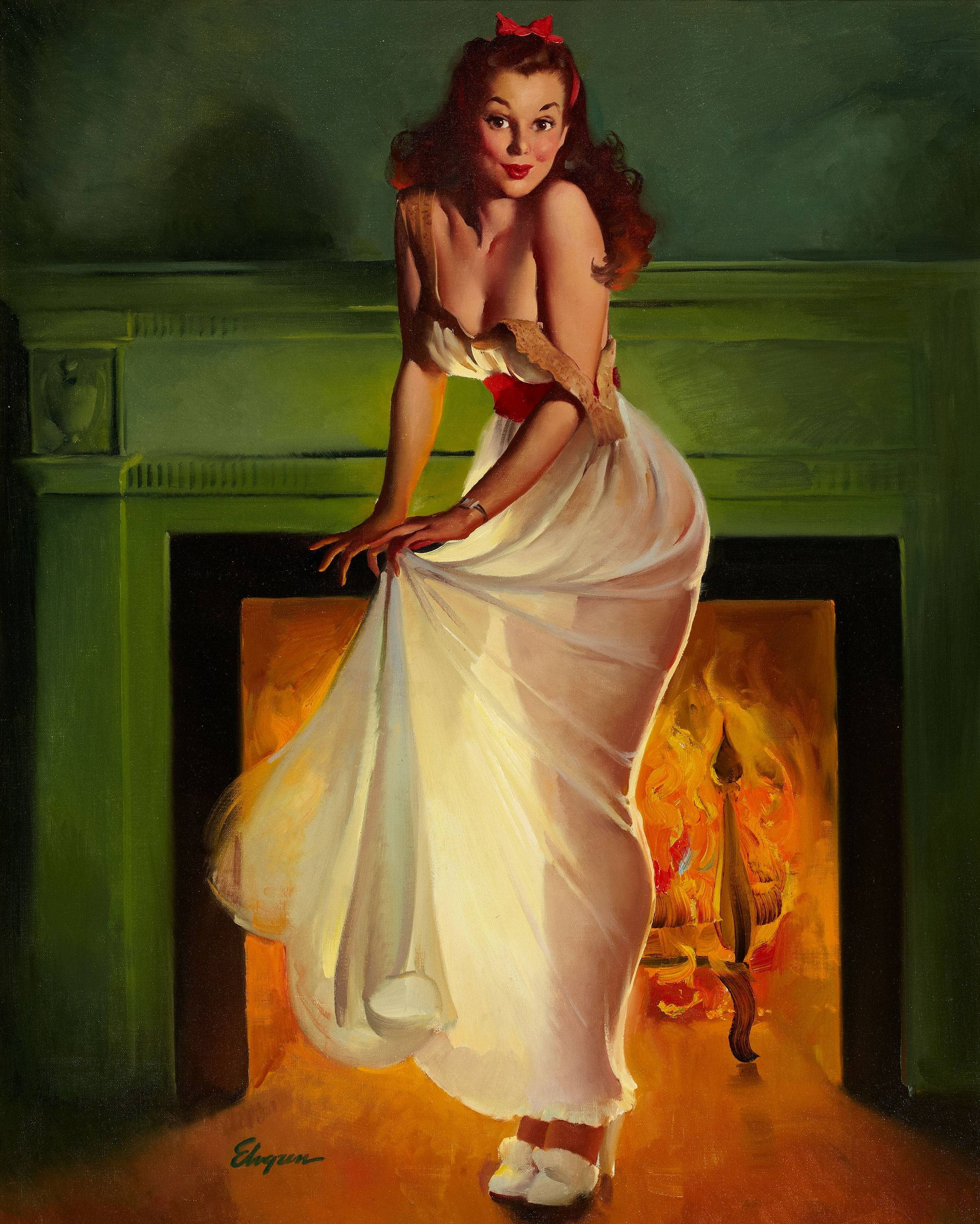 Gil Elvgren Pin Up Illustrator Trendland Gambaran